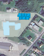 Map of new building in Glace Bay